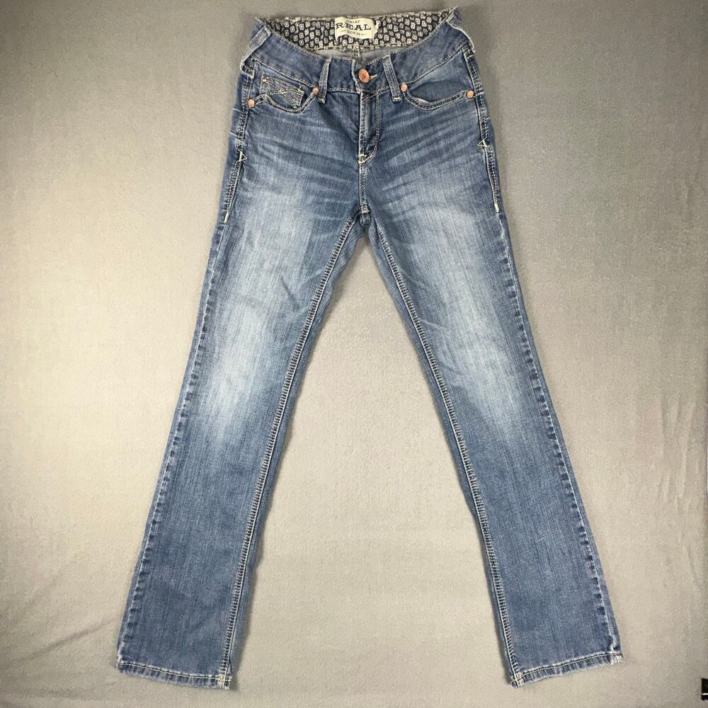 Ariat Womens Jeans 28R Wash Bootcut Western Stretch Denim